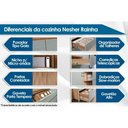 Ver imagem 2 de Armário de Cozinha Modulado Paneleiro Rainha C/ 2 Portas e 2 Gavetas 70cm Nature/verde - Nesher