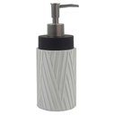 Ver imagem 1 de Porta Sabonete Liquido Branco e Preto em Resina 19,5cm PO0127 BTC