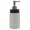 Porta Sabonete Liquido Branco e Preto em Resina 19,5cm PO0127 BTC - 1