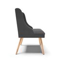 Ver imagem 7 de Cadeira Sala de Jantar Pé Palito Natural Kit 2 Liz Boucle Grafite D03 - D'rossi