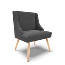 Ver imagem 5 de Cadeira Sala de Jantar Pé Palito Natural Kit 2 Liz Boucle Grafite D03 - D'rossi