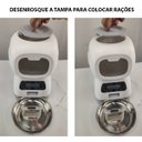 Ver imagem 3 de Comedouro Programavel Automatico Raçao Pet Cachorro Gato Cao Comida Alimentadouro Programa Hora Porç