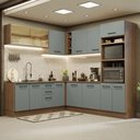 Ver imagem 1 de Cozinha Completa 459001 Com Armário E Balcão Rustic/Cinza