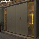 Ver imagem 4 de Guarda Roupa Casal Reflecta Led Innova Off White - Gelius