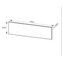 Ver imagem 2 de Multiuso Quarto Divisor de Mesa Me4183 110cm Preto Tecno Mobili