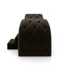 Ver mais imagens de Maca de Estética para Massagem Cílios Fixa Lash Estofada com Escada Veludo Marrom G83 - Gran Belo Ma