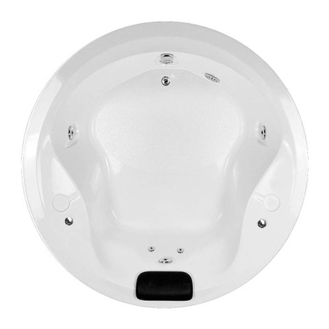 Banheira Redonda Siberia Completa com Hidro em Acrílico - 127v