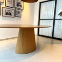 Ver imagem 3 de Mesa de Jantar Cone Oval 150x90 Cm Tampo Cinamomo Base Cinamomo