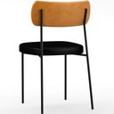 Ver mais imagens de Kit 04 Cadeira para Sala de Jantar Melina L02 Couríssimo Preto Couríssimo Whisky - Lyam Decor