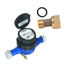 Ver imagem 1 de Hidrômetro Multijato 5m³/h - Polegada 3/4 x190mm + conjunto de conexão Renova Medição