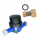 Ver imagem 2 de Hidrômetro Multijato 5m³/h - Polegada 3/4 x190mm + conjunto de conexão Renova Medição