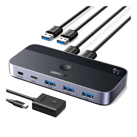 Hub Usb-c - 2 Entradas Usb-a - 3 Saídas Usb-a - Ugreen Cm662