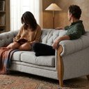 Ver imagem 4 de Sofá Milano 2 Lugares Fixo Bege Bouclé 188cm Milani Movelaria