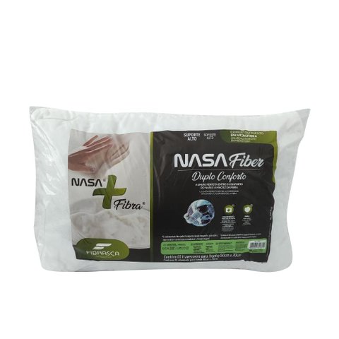 Travesseiro Nasa Fiber Branco 70x50x15cm