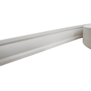 Moldura Rodameio Eva Autocolante Flexível Netuno 7cmx8mm 10 Metros - Branco