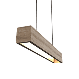 Luminaria Pendente Retangular Linear Sala Quarto 70cm - 1 Luminaria Pendente Retangular Linear Sala Quarto 70cm - 1