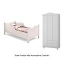 Ver imagem 5 de Guarda Roupa Lara com Cama Nuvem Branca Infantil para Quarto Criança Organizado Moderno Completo