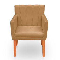 Poltrona Cadeira para Sala Elegante Confortável e Reforçada Carol Suede - 1