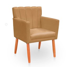 Poltrona Cadeira para Sala Elegante Confortável e Reforçada Carol Suede - 5