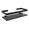 Suporte Porta Shampoo Prateleira de Vidro 10x35 Cm Preto - 3