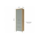 Ver imagem 3 de Multiuso Lavanderia Marquesa MDF 70cm Verde Nesher