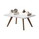 Ver imagem 2 de Mesa de Centro Decor Mdf e Base em Madeira - Branco