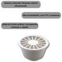 Ver imagem 3 de Ralo Redondo Pvc Branca com Saída Fundo | Akato | Kit 02 Un