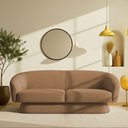 Ver imagem 2 de Sofá Orgânico 03 Lugares 180cm Liz Bouclé Terracota - Nexta Casa