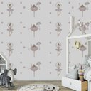 Ver imagem 4 de Papel de parede bailarina quarto de bebê menina rosa M² PP16