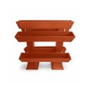 Ver imagem 7 de Kit 5 Vaso Planta Horta Grande Jardineira 1m Floreira com Suporte Polietileno