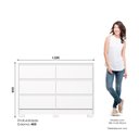 Ver imagem 3 de Cômoda Infantil 06 Gavetas com Corrediça Telescópica Aquarela Branco