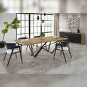 Ver imagem 3 de Mesa de Jantar de Madeira e Base de Ferro 220cm Forge