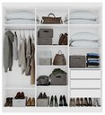 Ver imagem 6 de Guarda-roupas Casal 6 Portas 3 Gavetas Jazz com Pés sem Espelho - Lp - Rei de Casa Branco