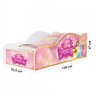 Cama Infantil Princesas Meninas com Colchão Moveis House Berços Cama PrincesaRosa - 4