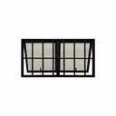Ver imagem 2 de Vitro Maxim Ar 2 Seções com Grade Alumínio Preto 80x120
