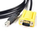 Ver imagem 2 de Cabo KVM USB VGA 1.5 Metro para Chaveador KVM Comtac 9377