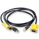 Ver imagem 1 de Cabo KVM USB VGA 1.5 Metro para Chaveador KVM Comtac 9377