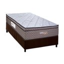 Ver imagem 1 de Cama Box Solteiro: Colchão C/ Vibro Massagem Paropas Vibro Aplause Smart Brown + Base Crc Suede