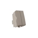 Ver imagem 1 de Módulo Interruptor Duplo Paralelo Margirius Sleek Colors 10a Argila