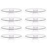 Kit 8 Bases Porta Bolos Tortas Doces 30cm com Pé Transparente Glassy Crippa - 1