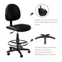 Ver imagem 3 de Cadeira Caixa Alta Balcão Executiva Courvin com Rodízios