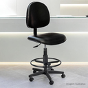 Ver imagem 5 de Cadeira Caixa Alta Balcão Executiva Courvin com Rodízios