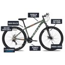 Ver imagem 5 de Bicicleta Colli Toronto Aluminio Aro 29 Disco-shimano 21v Verde Militar