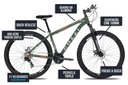 Ver imagem 5 de Bicicleta Colli Toronto Aluminio Aro 29 Disco-shimano 21v Verde Militar