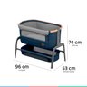 Berço de Bebê Portátil Iora 2 em 1 Co-sleeper Maxi Cosi De 0 a 9kg Essential Blue - 6