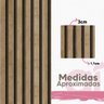 Papel de Parede Ripado Fino Tipo Madeira Carvalho Quarto 10m - 4