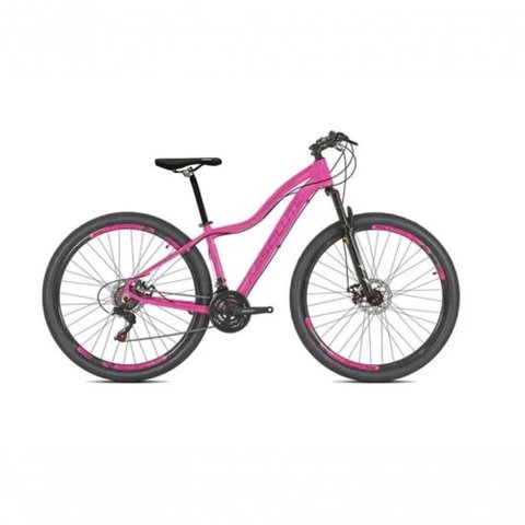 Bicicleta Feminina Aro 29 Absolute Hera 24V Alumínio Câmbios Shimano Freio a Disco Rosa 15