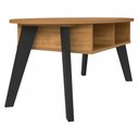 Ver imagem 4 de Mesa de Centro Diva 2 Nichos Pinho/Preto - Artely