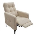 Ver imagem 3 de Poltrona Reclinável Fit 1 Estagio Bouclê Natural Matrix Cor:chenile Prime Bege