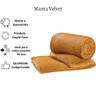Cobertor Queen Velvet Inverno Macio Quente Manta Bariloche:Mostarda - 3